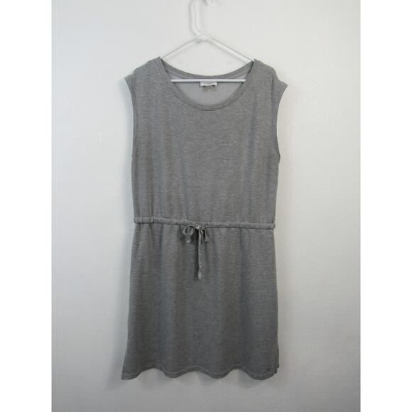 Calvin Klein XL Solid Drawstring Tank Dress Grey NWOT Crewneck *very soft* - Picture 1 of 5